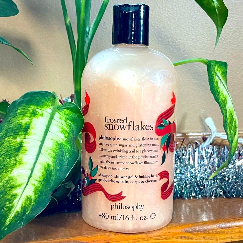 PHILOSOPHY FROSTED SNOWFLAKES 16oz Shampoo, Shower, & Bath. Factory Sealed.